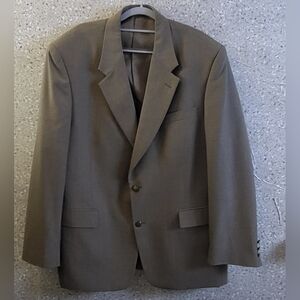 Vtg. Hunt Valley, Tan, Single Beasted Blazer, The‎ Gentlemens Clothesline ,46R